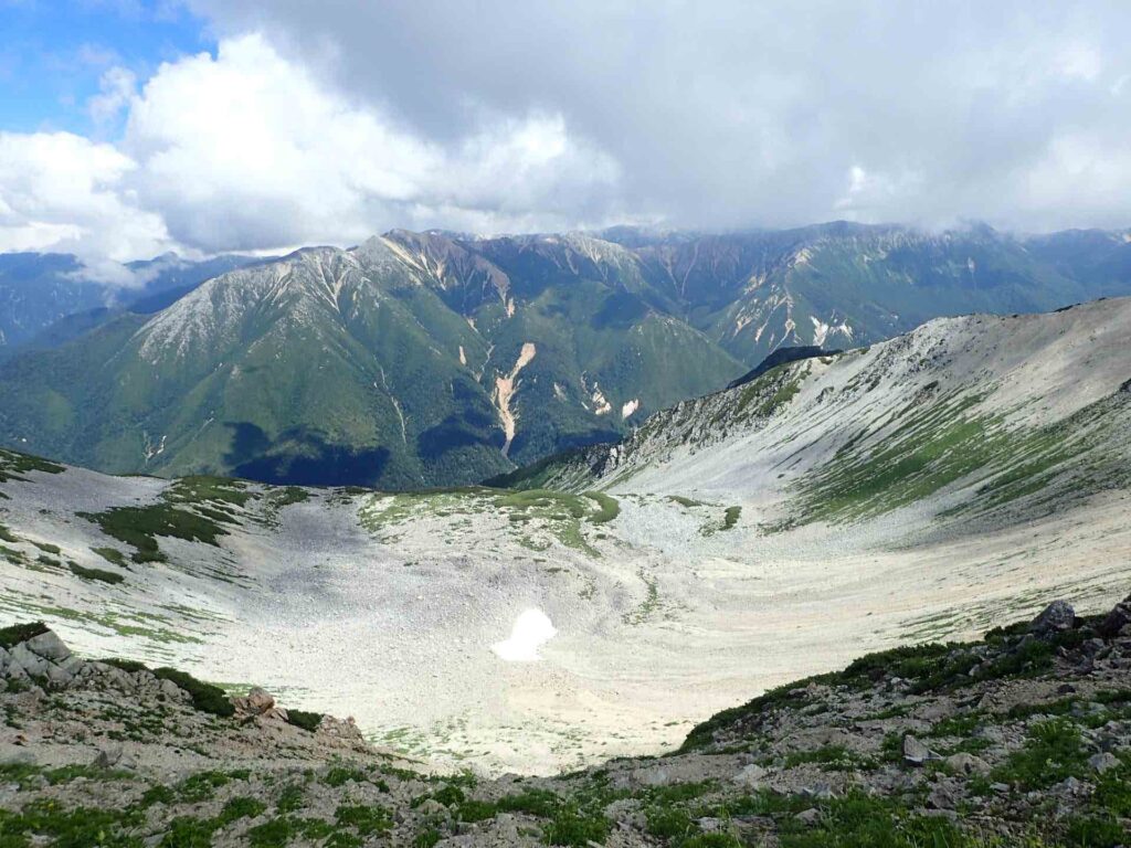 薬師岳の圏谷群