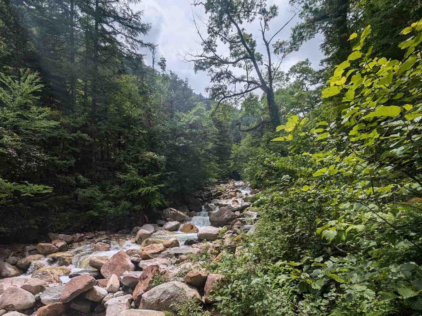 常念岳　一の沢