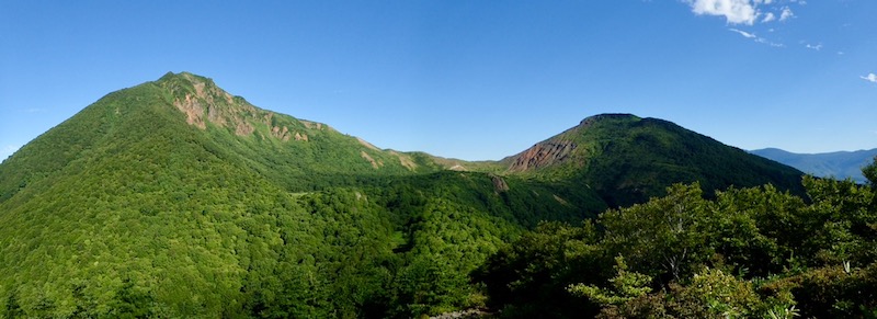 磐梯山と櫛ヶ峰