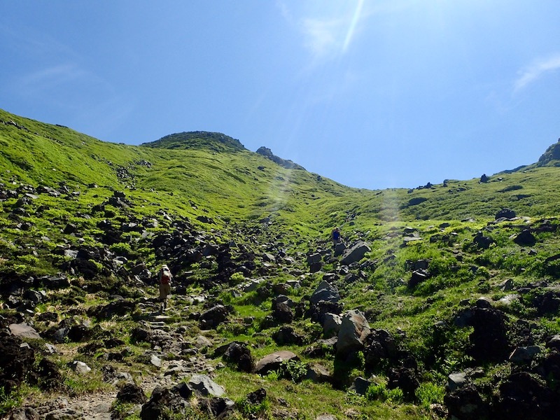 ここの登りがしんどかった