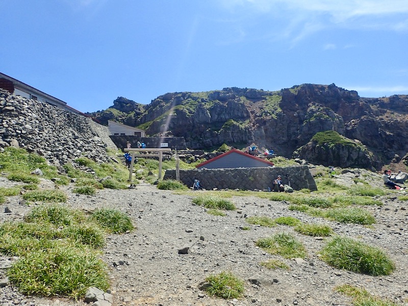 御室小屋に到着