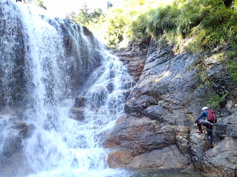 小滝もどんどん登ることができる