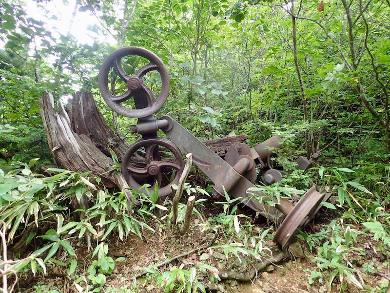 索道の車輪が見えたら行き過ぎのサイン