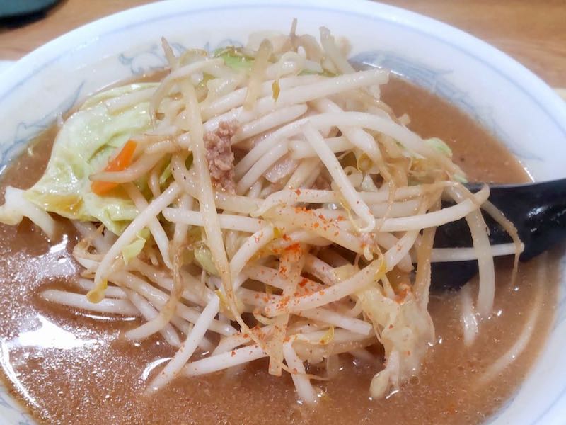 中みそのラーメン