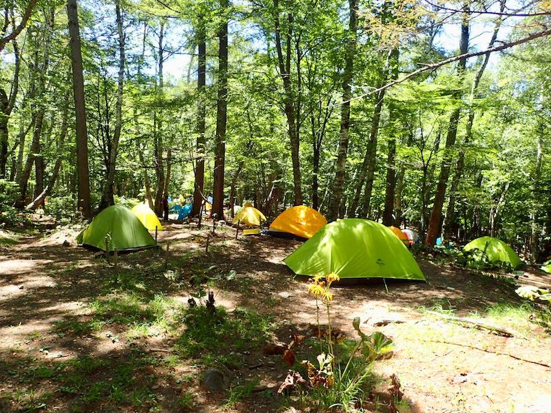 富士見平のキャンプ場