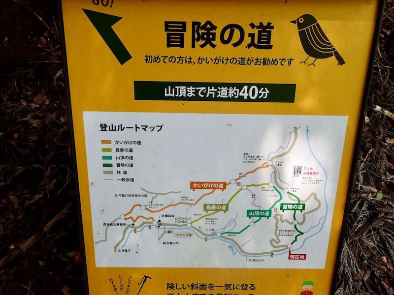 三上山へはいろんなルートあり