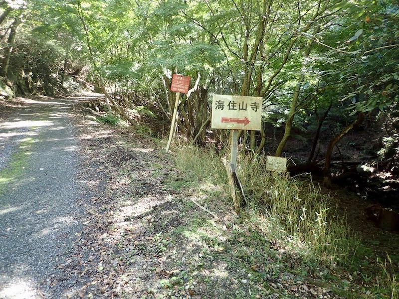 海住山寺への分岐点に戻る