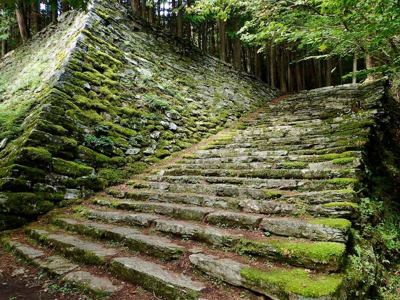 学校跡の大階段