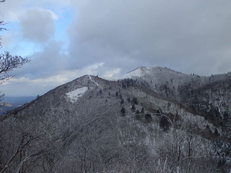 御殿山から見る武奈ヶ岳