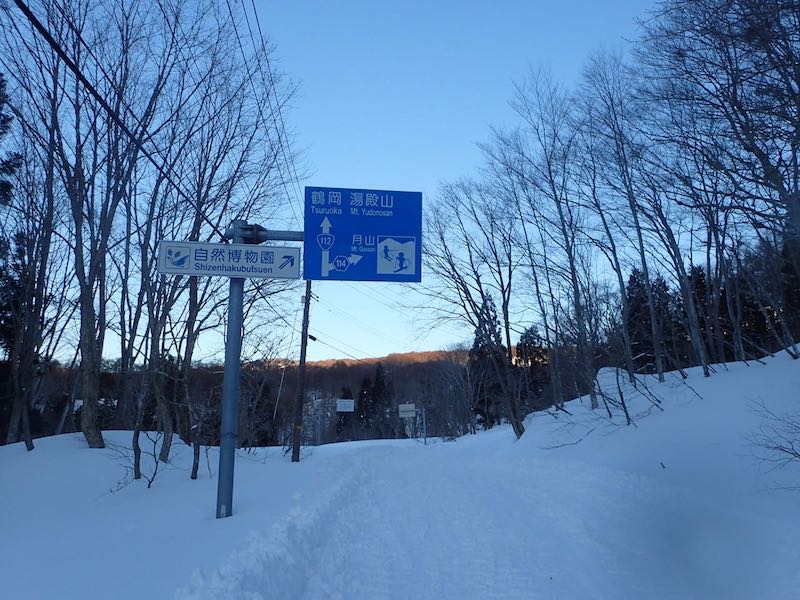交通標識は高い-雪が少ないなあ