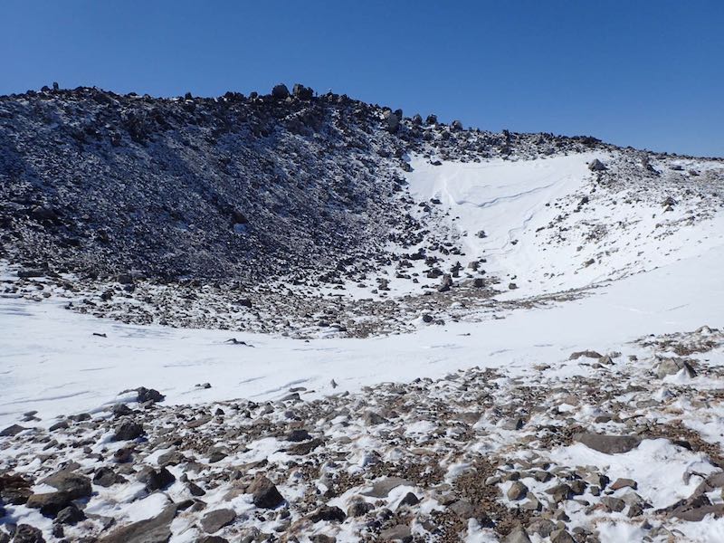 茶臼岳山頂のお鉢