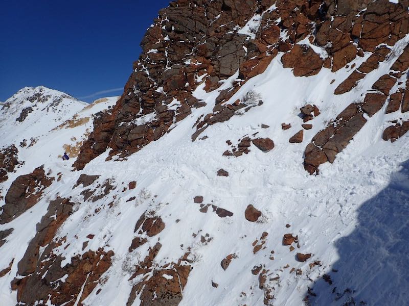 雪面のトラバース