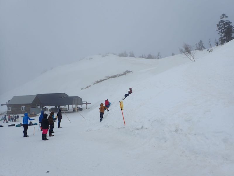 リフトトップから歩きだす